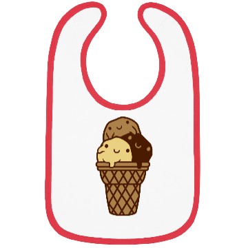 Discover Sweet 3 ice cream Bibs