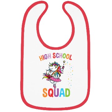 Discover High School Squad Unicorn Back To School Bibs