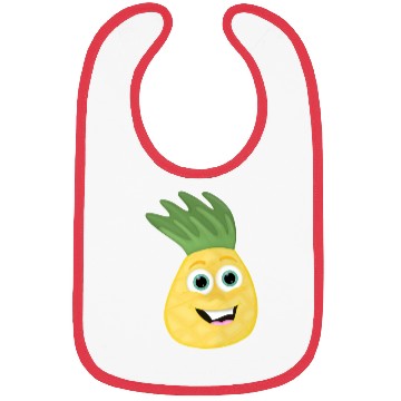 Discover Pineapple Cartoon kawaii Anime funny face Bibs