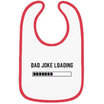 Discover Dad Joke Loading Sticker Bibs