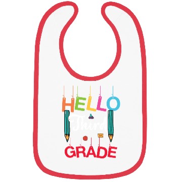 Discover Hello Third Grade 3rd Grader Student Teacher Gifts Bibs
