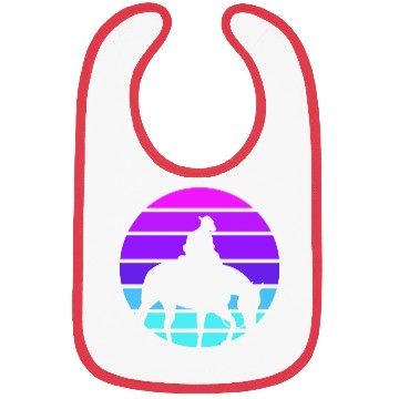 Discover Synthwave Cowboy Horse Wrangler Gift Bibs