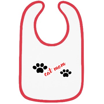 Discover Cat Mom Funny design Classic Bibs