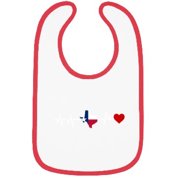 Discover Texas Heartbeat Gift Bibs