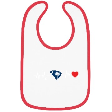 Discover South Carolina Heartbeat Gift Bibs