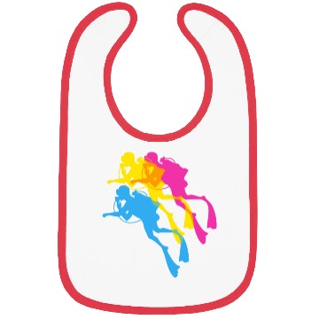 Discover Retro Colorful Scuba Diving Bibs