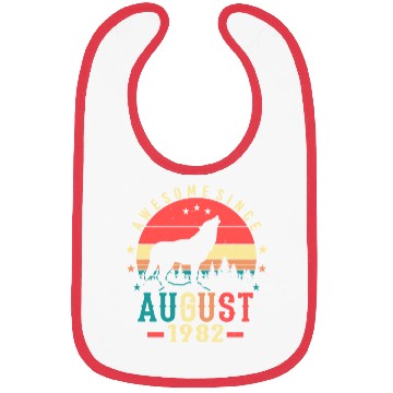 Discover 40th Birthday August 1982 Bibs