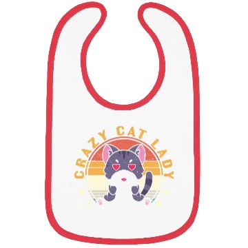 Discover Crazy cat Lady Bibs