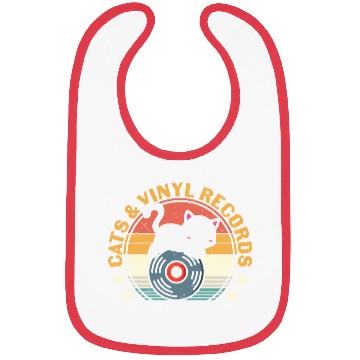Discover Cats and vinyl records Bibs