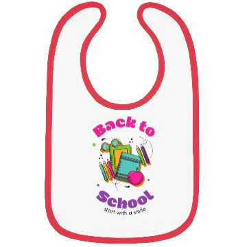 Discover Back to School - Start with a smile Bibs