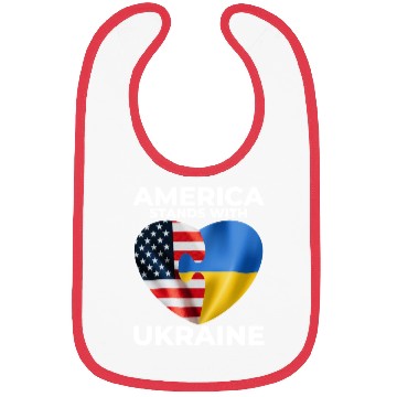 Discover America stands with Ukraine Bibs
