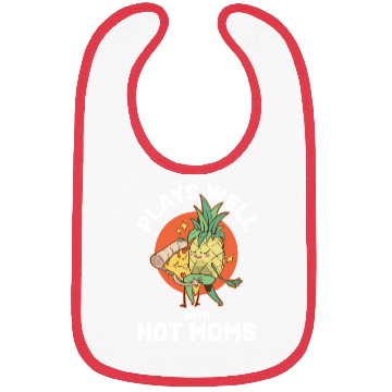 Discover I Pineapple Hot Moms Funny Pineapple Gift Bibs
