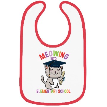 Discover Moewing Into Elementary School Cat Back To School Bibs