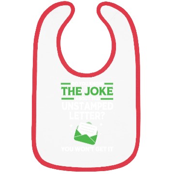Discover Mailman Joke Funny Postal Worker Postman Bibs