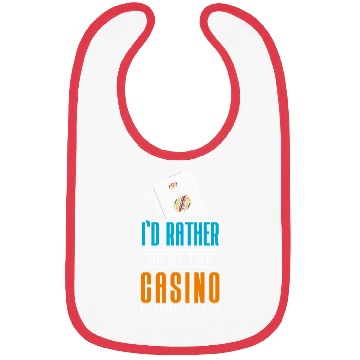 Discover Gambling Winner Dice Blackjack Bibs