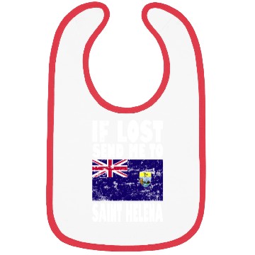 Discover SAINT HELENA Flag Saying Bibs