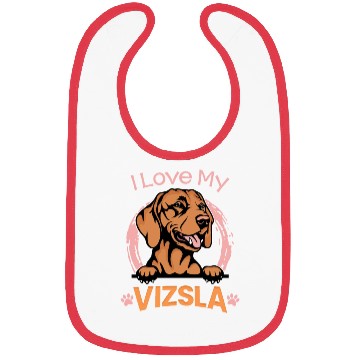 Discover I Love My Vizsla Bibs