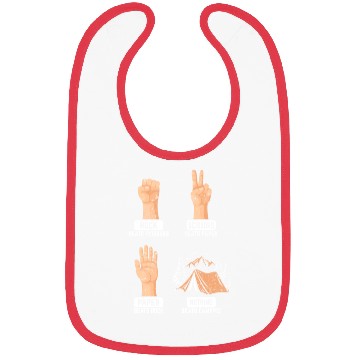 Discover Rock Paper Scissors Nothing Beats Camping Funny Ca Bibs