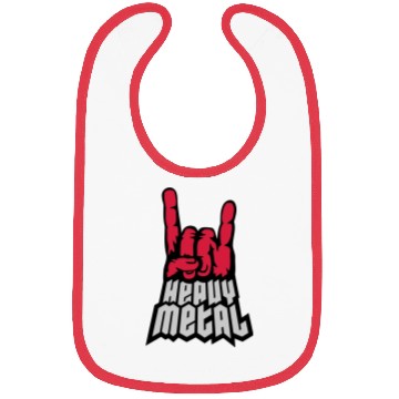 Discover Heavy metal logo hand Bibs
