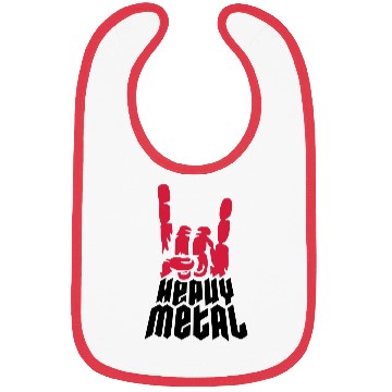 Discover Cool logo heavy metal Bibs