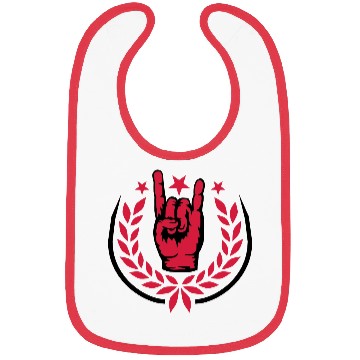 Discover Laurel wreath heavy metal Bibs