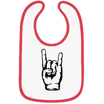 Discover Logo heavy metal hand Bibs