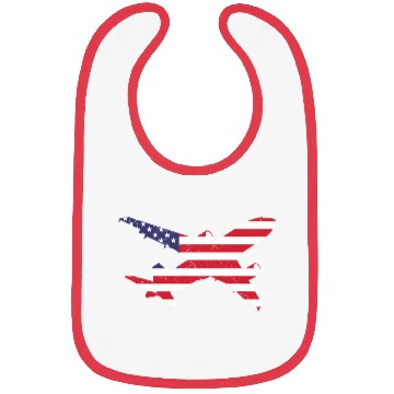 Discover American Flag Airplane Stars And Stripes Bibs