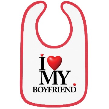 Discover I LOVE MY BOYFRIEND Bibs