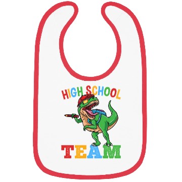 Discover High School Team T-Rex Dinosaur Boys Bibs