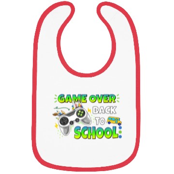 Discover Controller Game Over Back To School Gaming Lover Bibs