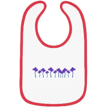 Discover Trees Line Nature Forest Stroke Purple Bibs