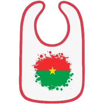 Discover Burkina Faso flags blob Bibs