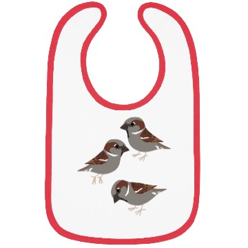 Discover Colorful Splash Flying Bird Sparrow Bibs