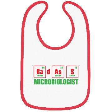 Discover Badass Microbiologist Science Teacher Biology Bibs