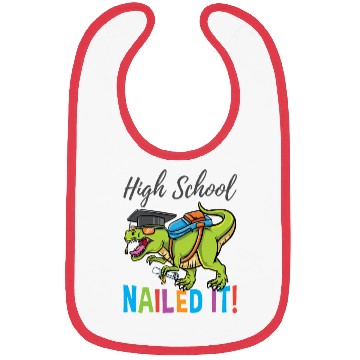 Discover High School Nailed It Dinosaur Graduation Bibs