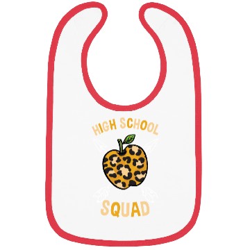 Discover High School Back To School Squad Leopard Print Bibs