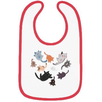 Discover Chibi Cat Heart Bibs