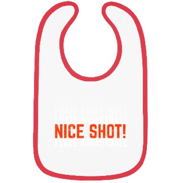 Discover I Hate Basketball I Love Basketball Funny Basketba Bibs