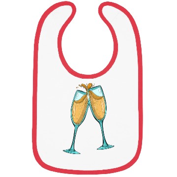 Discover Champagne Glasses / Cheers Bibs
