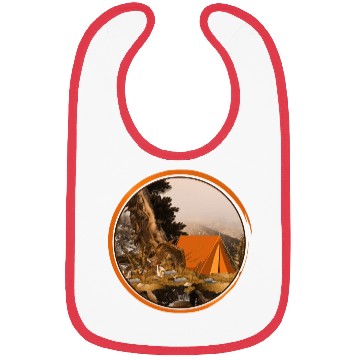 Discover nostalgic tent - camping in nature Bibs