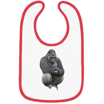 Discover Majestic Gorilla Silhouette Design Bibs