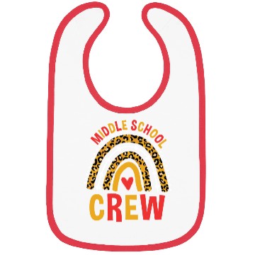 Discover Leopard Rainbow Middle School Crew Bibs