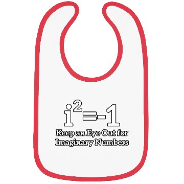Discover Keep an Eye Out for Imaginary Numbers Math Student Bibs