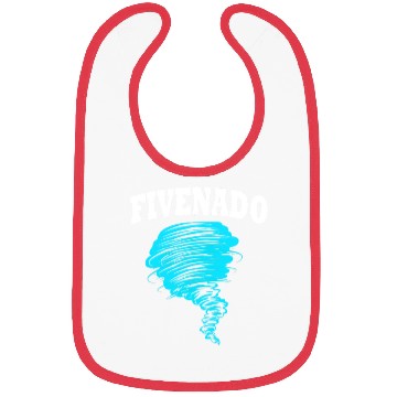 Discover 5th Birthday Tornado Fivenado Bibs