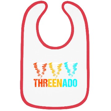 Discover 3rd Birthday Threenado Birthday Tornado Bibs