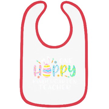 Discover One Hoppy Kindergarten Teacher Bibs