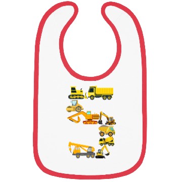 Discover Construction Vehicles Trucks For 5 Five Year Old Bibs