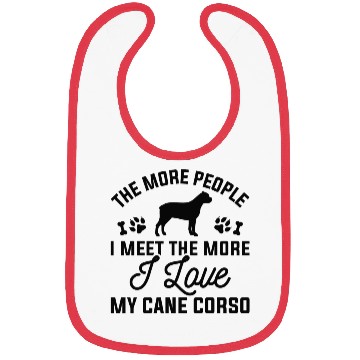 Discover I Love My Cane Corso Bibs