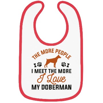 Discover I Love My Doberman Bibs