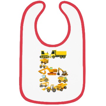 Discover Construction Vehicles Trucks For 6 Year Old Boys Bibs